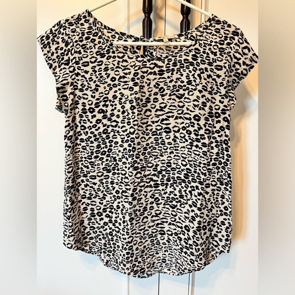 100% Silk Joie Lip Print T Shirt